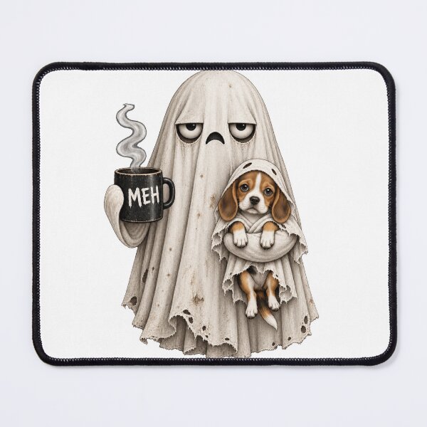 Item preview, Grumpy Beagle Ghost Halloween Mug designed and sold by luu phong.