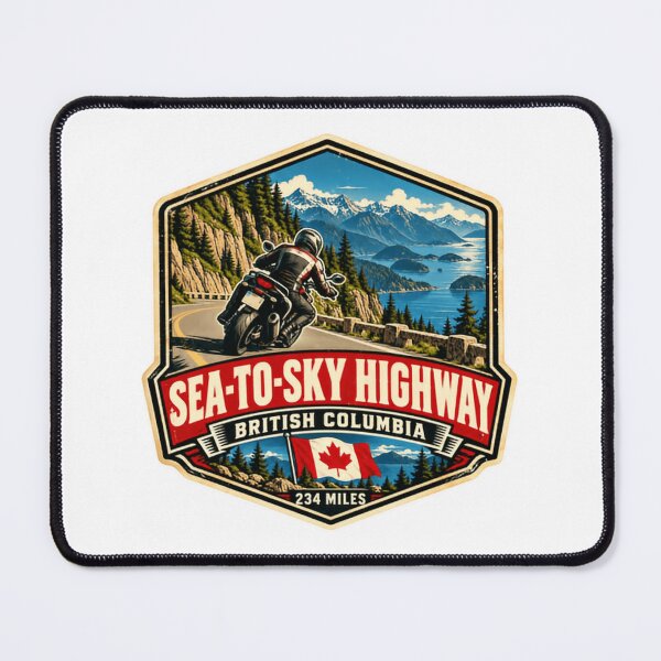 Item preview, Sea-To-Sky Highway British Columbia 234 Miles Motorcycle Rider Travel designed and sold by Star3NowForMe.