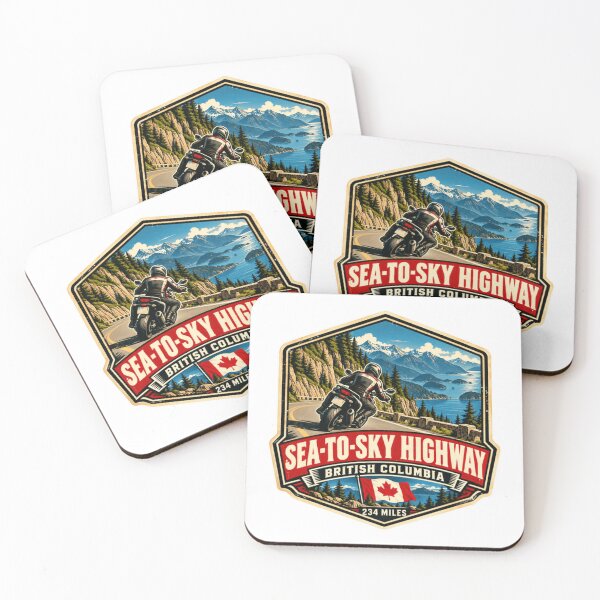 Item preview, Sea-To-Sky Highway British Columbia 234 Miles Motorcycle Rider Travel designed and sold by Star3NowForMe.