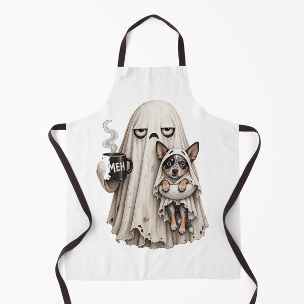 Item preview, Grumpy Blue Heeler Ghost Halloween Mug designed and sold by luu phong.