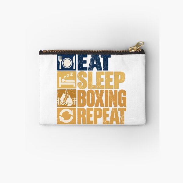 Item preview, Eat Sleep Boxing Repeat Boxer Life Combat Sport Fan designed and sold by HumansStuck12.