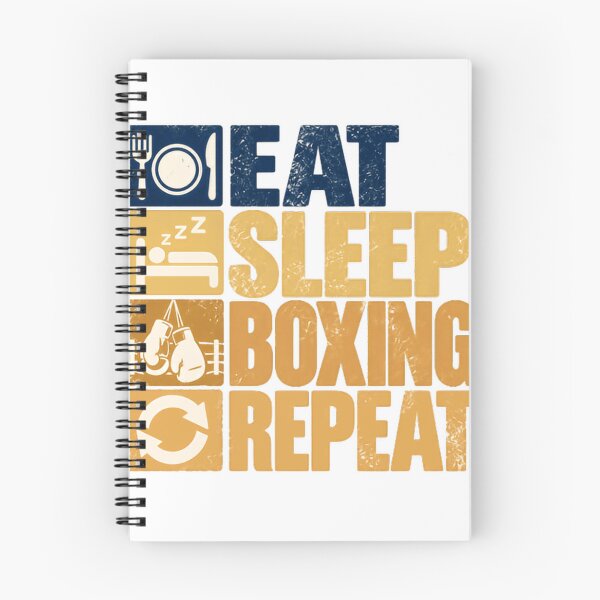 Item preview, Eat Sleep Boxing Repeat Boxer Life Combat Sport Fan designed and sold by HumansStuck12.