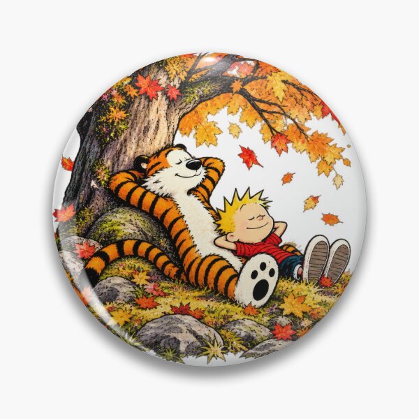Item preview, Calvin and Hobbes Autumn Day – Best Friends Relaxing Under the Fall Tree designed and sold by Abidel.