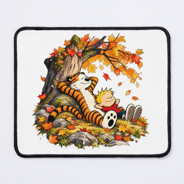 Item preview, Calvin and Hobbes Autumn Day – Best Friends Relaxing Under the Fall Tree designed and sold by Abidel.