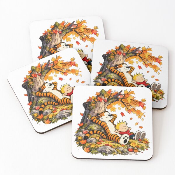 Item preview, Calvin and Hobbes Autumn Day – Best Friends Relaxing Under the Fall Tree designed and sold by Abidel.