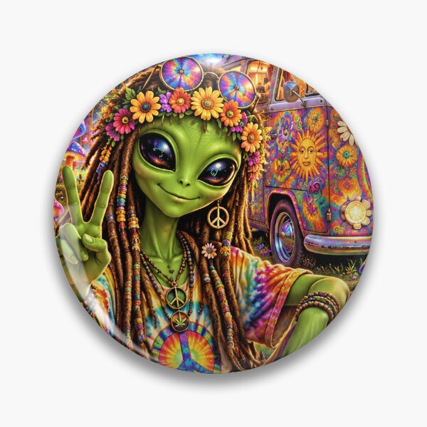Item preview, Hippie alien  designed and sold by GyspySoulStudio.