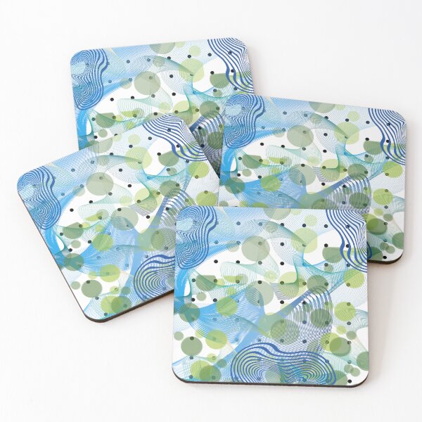 Item preview, Abstract art with spots designed and sold by CurlyDoodle.