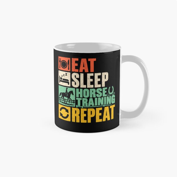 Item preview, Eat Sleep Horse Training Repeat Equestrian Horse Rider Trainer designed and sold by JonesFlora2025.