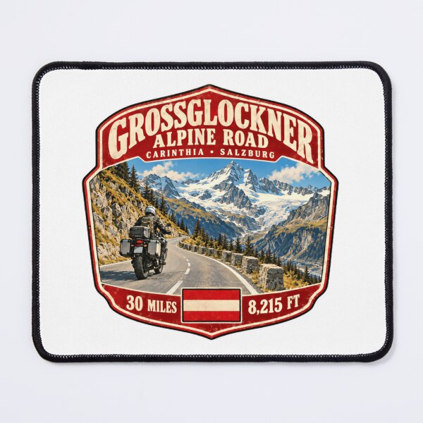 Item preview, Grossglockner Alpine Road Carinthia Salzburg 30 Miles 8,215 Ft Austria Alps Motorcycle Traveler designed and sold by Star3NowForMe.