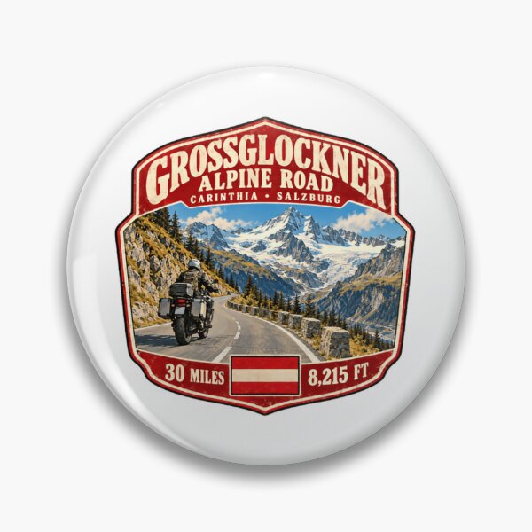 Item preview, Grossglockner Alpine Road Carinthia Salzburg 30 Miles 8,215 Ft Austria Alps Motorcycle Traveler designed and sold by Star3NowForMe.
