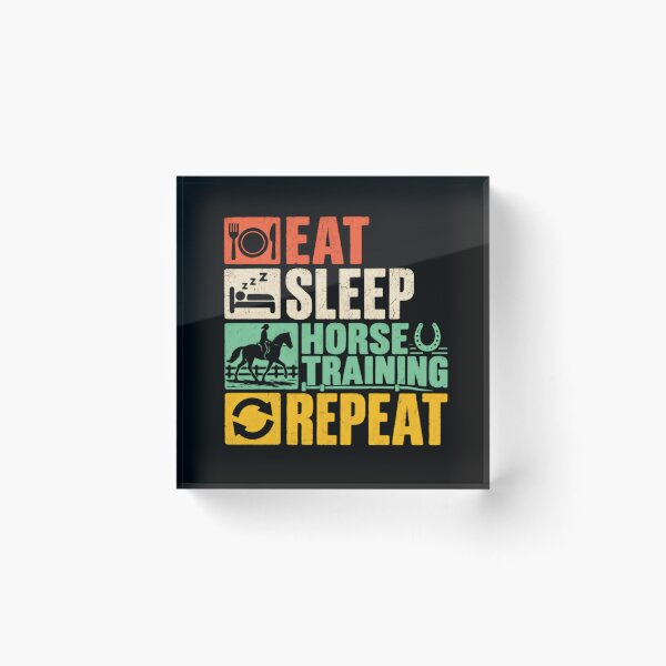 Item preview, Eat Sleep Horse Training Repeat Equestrian Horse Rider Trainer designed and sold by JonesFlora2025.