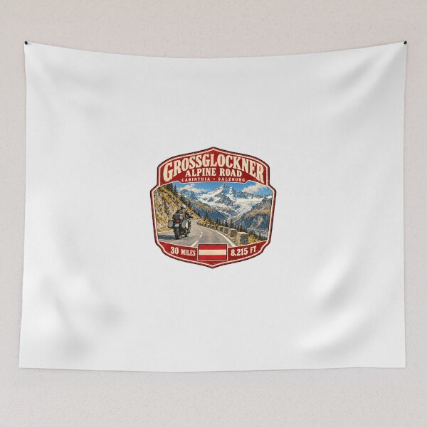 Item preview, Grossglockner Alpine Road Carinthia Salzburg 30 Miles 8,215 Ft Austria Alps Motorcycle Traveler designed and sold by Star3NowForMe.