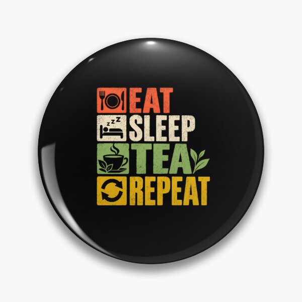 Item preview, Eat Sleep Tea Repeat Tea Lover Daily Routine Beverage Drinker designed and sold by RetroMini2026.