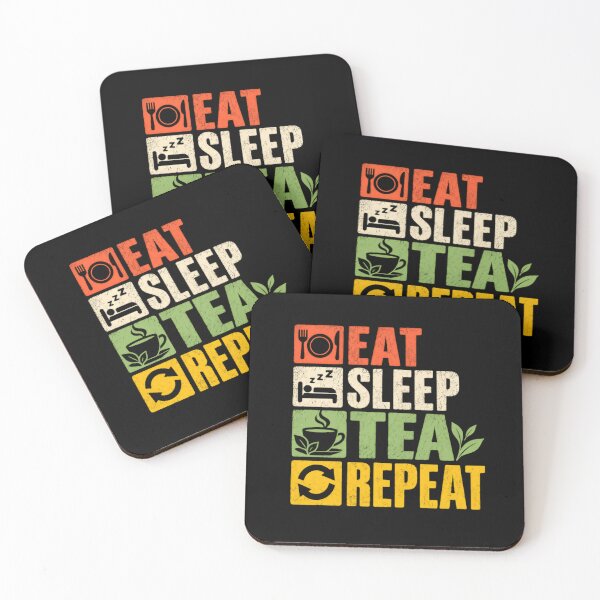 Item preview, Eat Sleep Tea Repeat Tea Lover Daily Routine Beverage Drinker designed and sold by RetroMini2026.