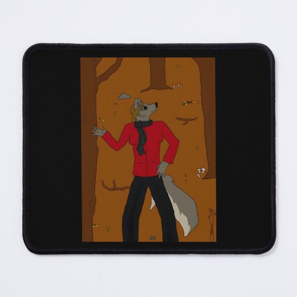 Item preview, Stylish Wolf Character in Autumn Forest designed and sold by J-Mindful.