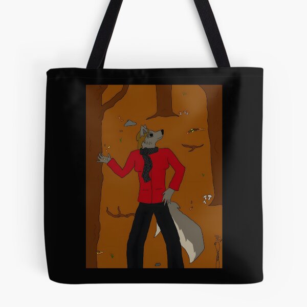 Item preview, Stylish Wolf Character in Autumn Forest designed and sold by J-Mindful.