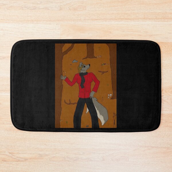 Item preview, Stylish Wolf Character in Autumn Forest designed and sold by J-Mindful.