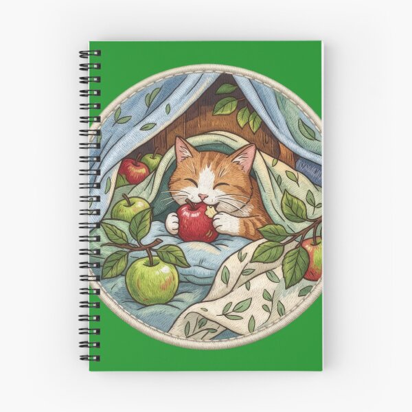 Item preview, Cozy Cat Eating Apple designed and sold by Azurart2.