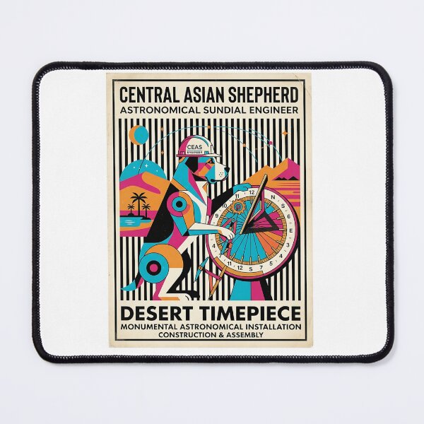 Item preview, Central Asian Shepherd Sundial Engineer designed and sold by PictoVibe.