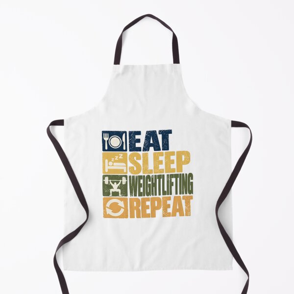 Item preview, Eat Sleep Weightlifting Repeat Weightlifter Gym Fitness Bodybuilding designed and sold by HumansStuck12.