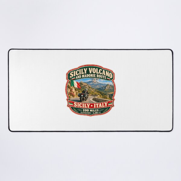 Item preview, Sicily Volcano And Madonie Route Sicily Italy Motorcycle Travel Biker Rider designed and sold by Star3NowForMe.