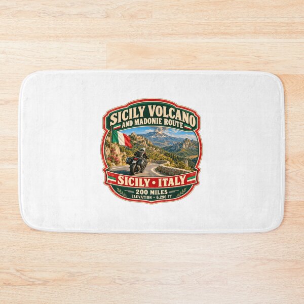 Item preview, Sicily Volcano And Madonie Route Sicily Italy Motorcycle Travel Biker Rider designed and sold by Star3NowForMe.