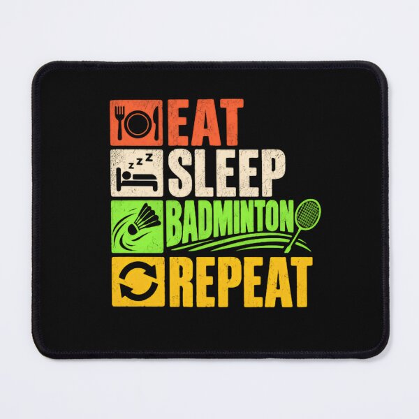 Item preview, Eat Sleep Badminton Repeat Badminton Player Sport Hobby designed and sold by JonesFlora2025.