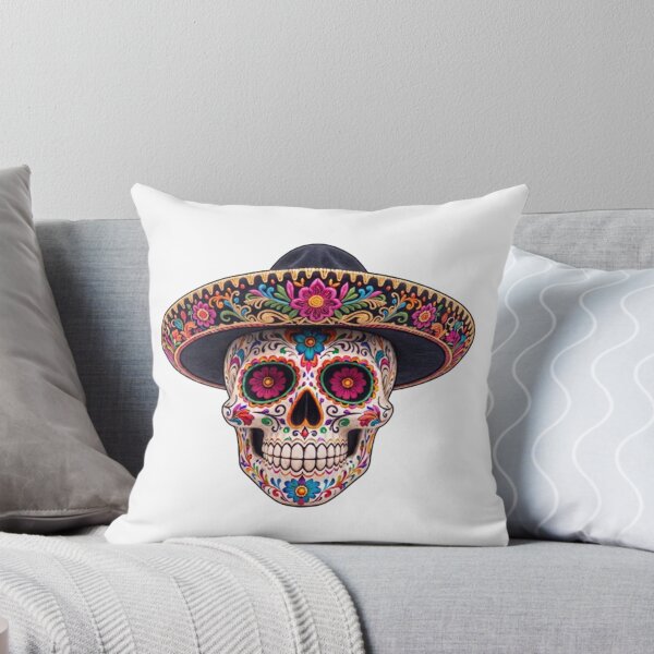 Item preview, Day of the Dead Skull with Mariachi Sombrero designed and sold by BajioAmigos.