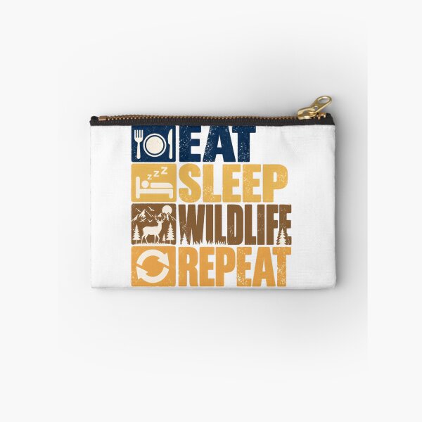 Item preview, Eat Sleep Wildlife Repeat Nature Lover Outdoorsman Hunter designed and sold by HumansStuck12.