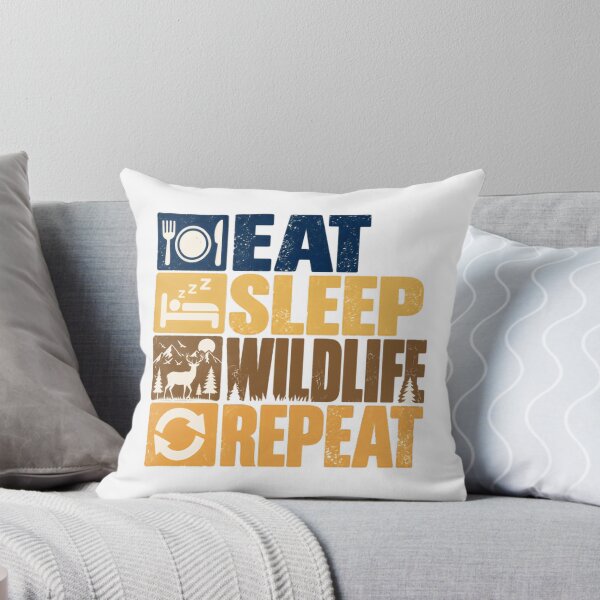 Item preview, Eat Sleep Wildlife Repeat Nature Lover Outdoorsman Hunter designed and sold by HumansStuck12.
