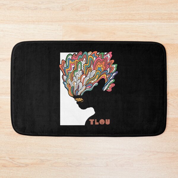 Item preview, Abstract Psychedelic Colorful Flower Head Profile Silhouette designed and sold by BorisBruns.