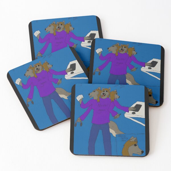 Item preview, Never Agree Multi-Headed Wolf Design designed and sold by J-Mindful.