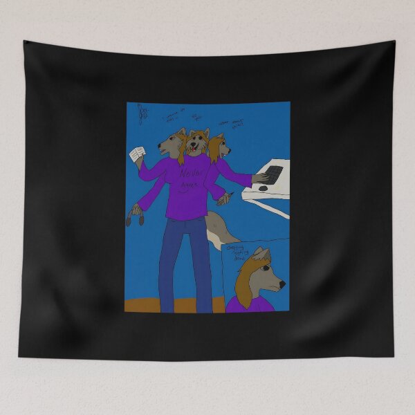 Item preview, Never Agree Multi-Headed Wolf Design designed and sold by J-Mindful.