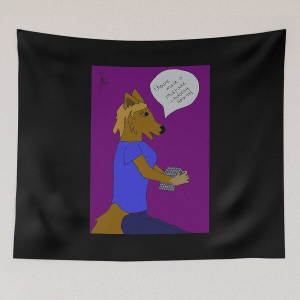 Item preview, Anthropomorphic Dog Mistake Art designed and sold by J-Mindful.