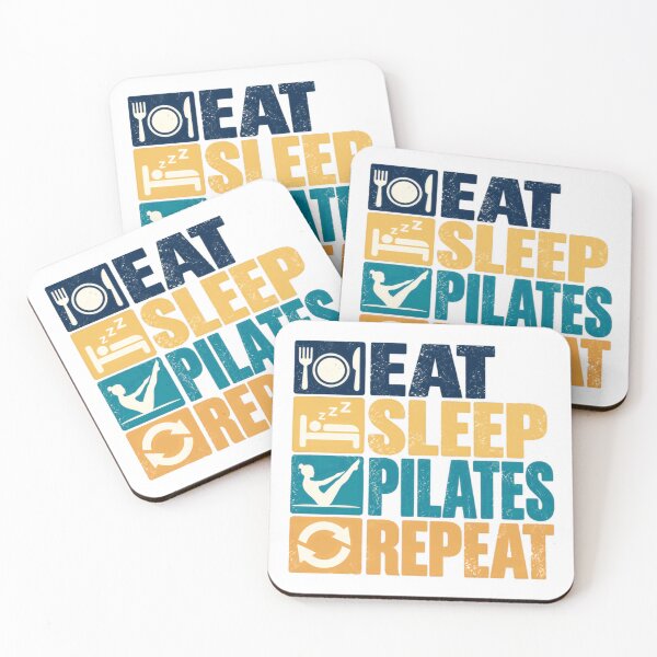 Item preview, Eat Sleep Pilates Repeat Pilates Lover Fitness Enthusiast designed and sold by HumansStuck12.