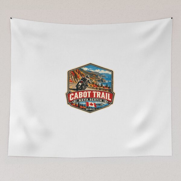 Item preview, Cabot Trail Nova Scotia 185 Miles Motorcycle Road Trip Travel Biker designed and sold by Star3NowForMe.
