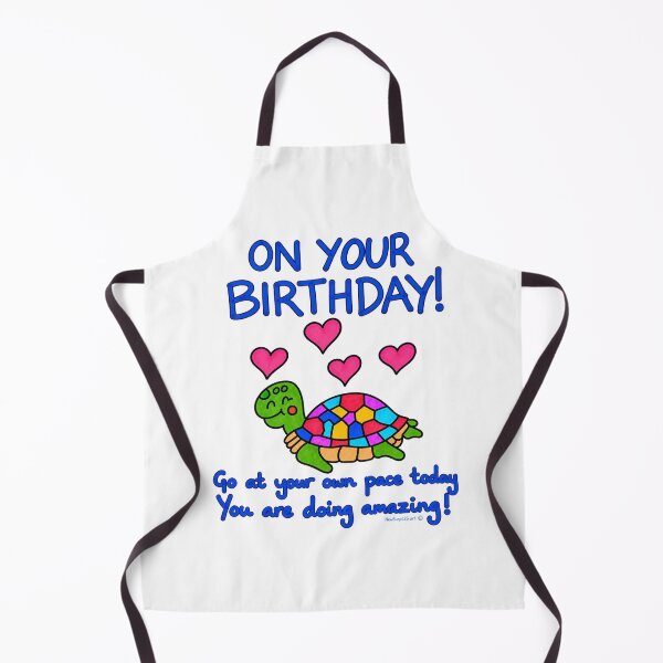 Item preview, Cute Birthday Turtle with Positive Encouraging Message designed and sold by newsuept25.art.
