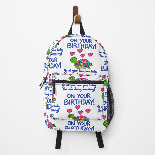 Item preview, Cute Birthday Turtle with Positive Encouraging Message designed and sold by newsuept25.art.