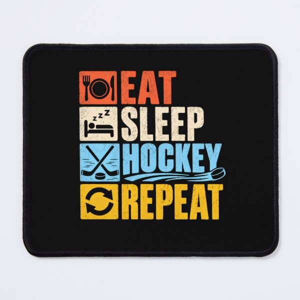 Item preview, Eat Sleep Hockey Repeat Hockey Player Fan Ice Hockey Lover designed and sold by JonesFlora2025.