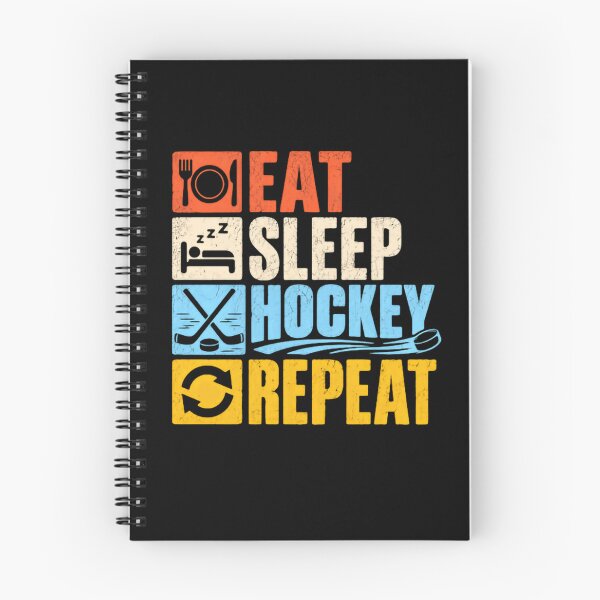 Item preview, Eat Sleep Hockey Repeat Hockey Player Fan Ice Hockey Lover designed and sold by JonesFlora2025.