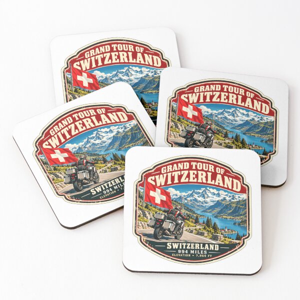 Item preview, Grand Tour Of Switzerland Motorcycle Rider Travel Adventure Swiss Alps designed and sold by Star3NowForMe.