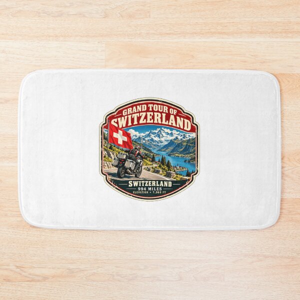 Item preview, Grand Tour Of Switzerland Motorcycle Rider Travel Adventure Swiss Alps designed and sold by Star3NowForMe.