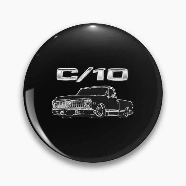Item preview, C10 Truck Outline Metallic Chrome  designed and sold by hamid-lew-haven.
