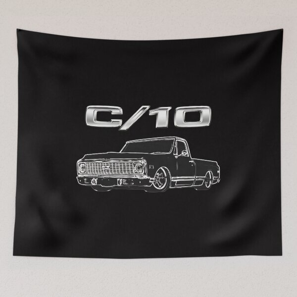 Item preview, C10 Truck Outline Metallic Chrome  designed and sold by hamid-lew-haven.