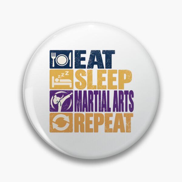Item preview, Eat Sleep Martial Arts Repeat Martial Artist Combat Sports Lover designed and sold by HumansStuck12.