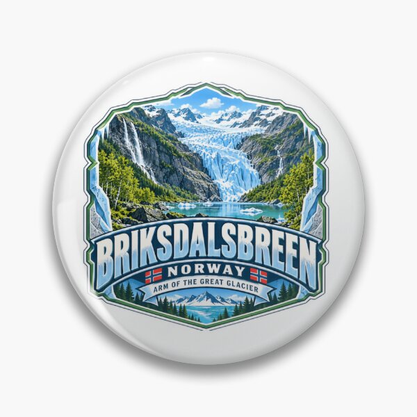 Item preview, Briksdalsbreen Norway Arm Of The Great Glacier Norwegian Travel Souvenir designed and sold by Simsimah26Parks.