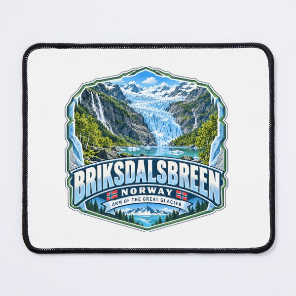 Item preview, Briksdalsbreen Norway Arm Of The Great Glacier Norwegian Travel Souvenir designed and sold by Simsimah26Parks.