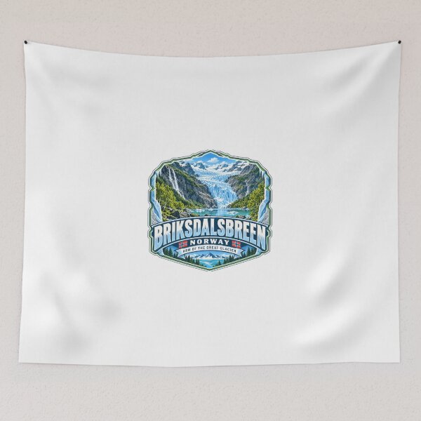 Item preview, Briksdalsbreen Norway Arm Of The Great Glacier Norwegian Travel Souvenir designed and sold by Simsimah26Parks.