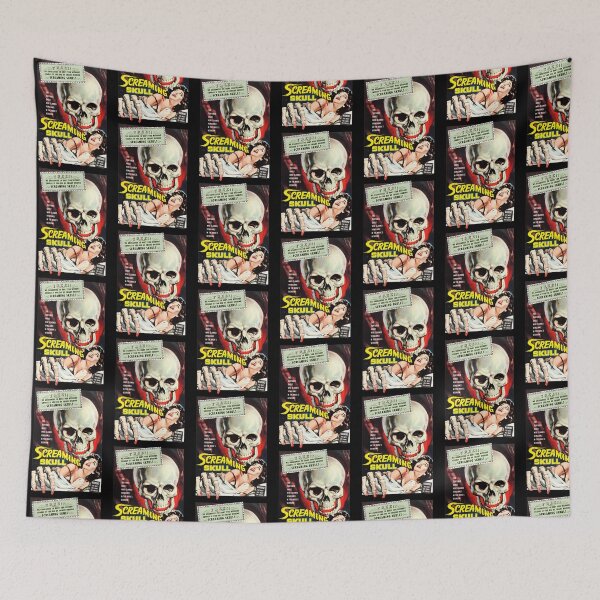 Item preview, Retro Screaming Skull Vintage Horror Comic Art designed and sold by DonaldLMontalvo.