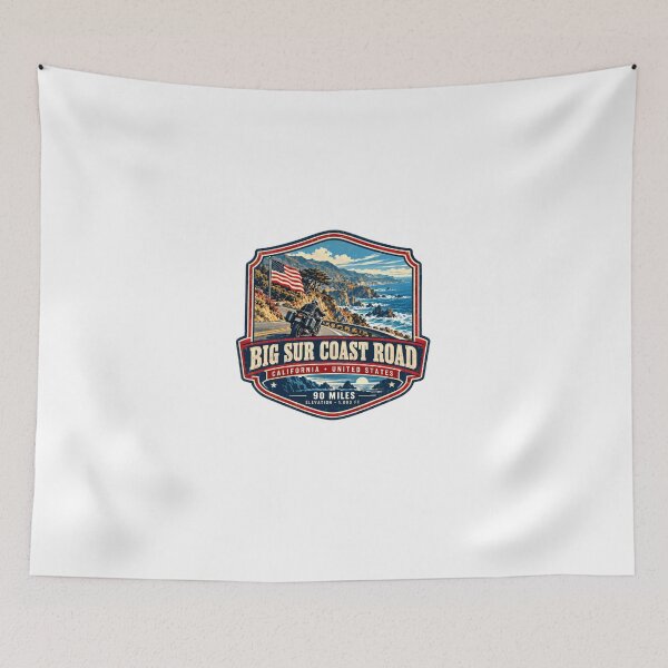 Item preview, Big Sur Coast Road California United States Motorcycle Traveler designed and sold by Star3NowForMe.
